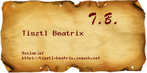 Tisztl Beatrix névjegykártya
